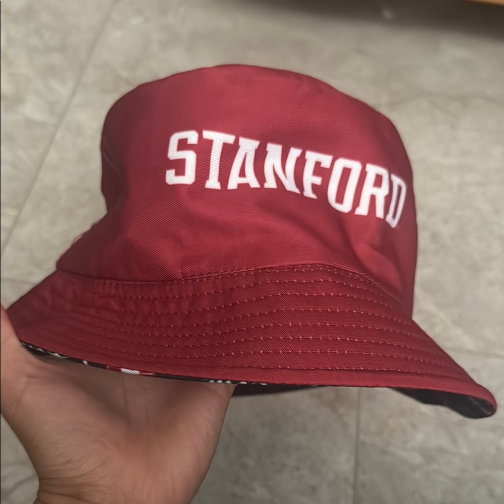 Stanford Athletics Reversible Bucket Hat Coca-Cola Graphic Print Red Black White